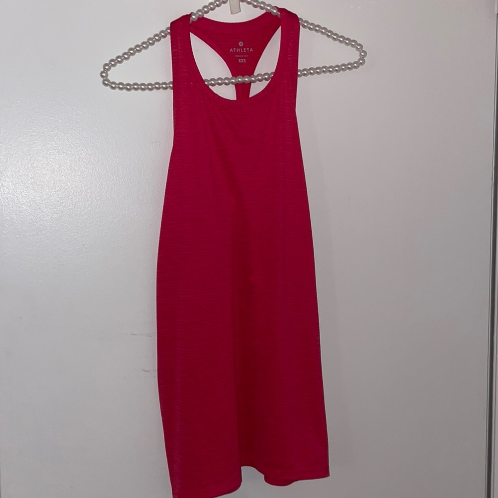 Athleta pink racer back top